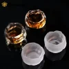 tasse en verre de style japonais, transparent/glacé, standard, vin blanc, kongfu, 2 styles, 1 pièce