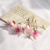 accessoire pour cheveux hanfu en épingle à cheveux en fleur de pêcher – pince à cheveux en soie rose pour femmes, ornement de cheveux féerique de style traditionnel chinois, ele
