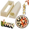machine à sushi en plastique réutilisable, ronde et carrée en forme de cœur, rouleaux de sushi kimbap, kit de moules, outils de fabrication de sushi pour débutants