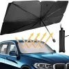 pare soleil de voiture pliant, pare brise, parasol avant, type pare soleil pour fenêtre de voiture, accessoires de protection solaire d'été