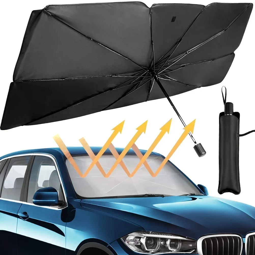 pare soleil de voiture pliant, pare brise, parasol avant, type pare soleil pour fenêtre de voiture, accessoires de protection solaire d'été pare soleil de voiture pliant, pare brise, parasol avant, type pare soleil pour fenêtre de voiture, accessoires de protection solaire d'été