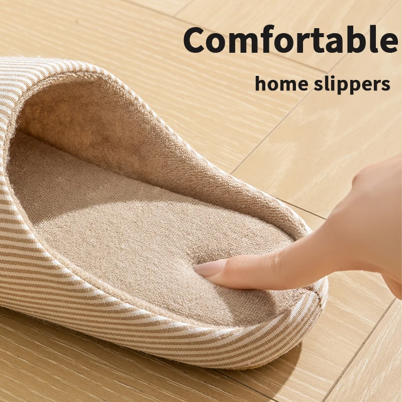 pantoufles japonaises silencieuses pour hommes et femmes, pantoufles chaudes en coton, fond souple, antidérapantes, chaussures d'hiver pour couples, nouvelle collection automne pantoufles japonaises silencieuses pour hommes et femmes, pantoufles chaudes en coton, fond souple, antidérapantes, chaussures d'hiver pour couples, nouvelle collection automne