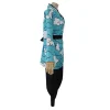 halloween kamado tanjirou urokodaki sakoncosplay kostuum hemelsblauwe wolk uniforme kimono vrouwen mannen halloween kostuum pruik
