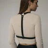 ceinture large en cuir pour femme, punk, gothique, bondage corporel, poitrine, sfp, bretelles harajuku, accessoires vestisens, mode