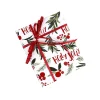 17 pouces x 120 pouces créatif noël emballage papier rouleau cadeau grand rouleau rétro kraft papier d'emballage boîte cadeau emballage