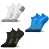 1 paire de chaussettes de cheville de sport, tricot épais, coupe basse, respirantes, séchage rapide, pour le fitness en plein air, la course à pied, la randonnée, résistantes à l'usure, chaudes