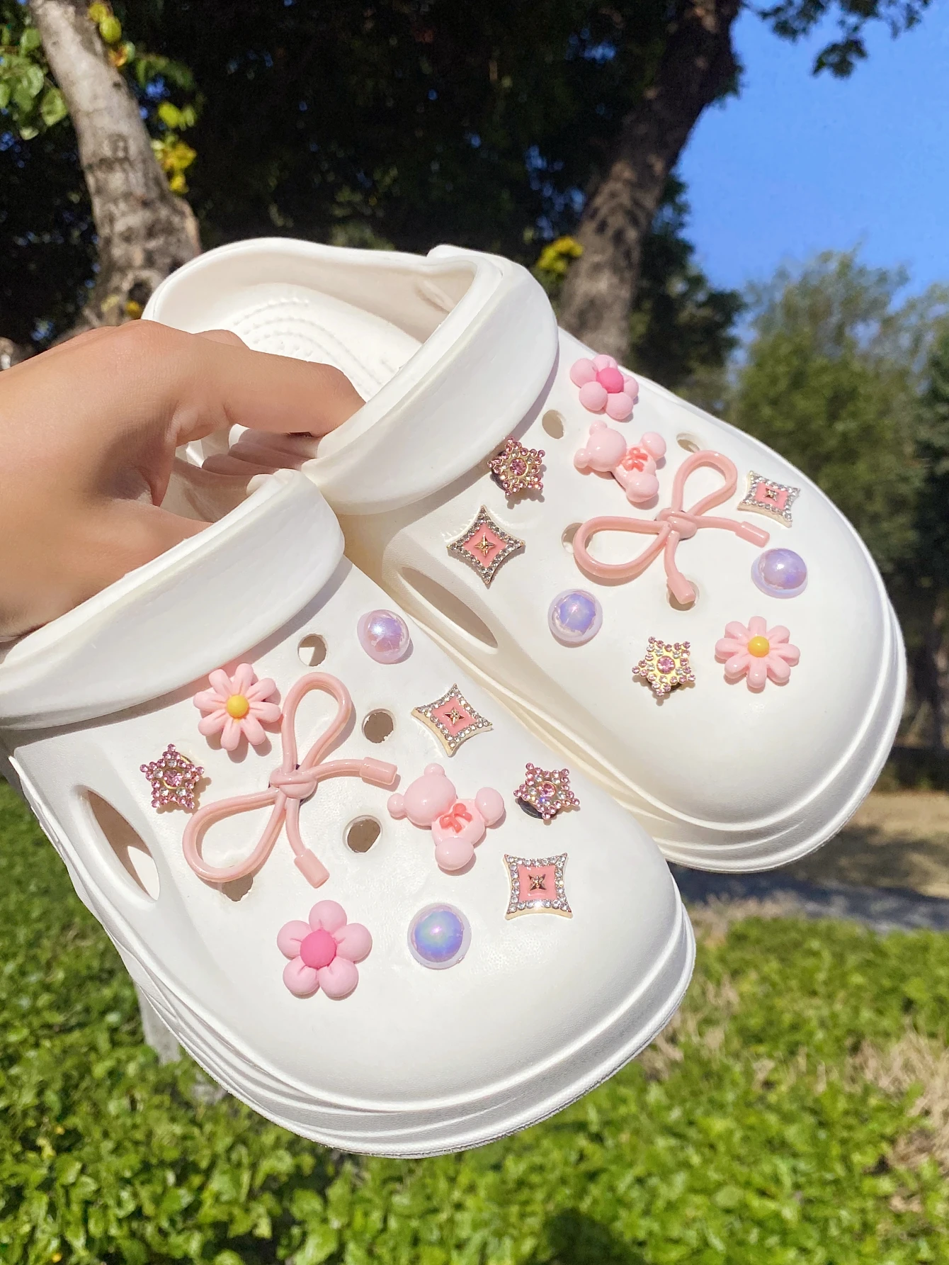 20 pièces de chaussures à nœud en peluche pour accessoires de décoration DIY, un style de chaussures personnalisé intéressant et multifonctionnel 20 pièces de chaussures à nœud en peluche pour accessoires de décoration DIY, un style de chaussures personnalisé intéressant et multifonctionnel