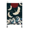 petit rideau suspendu de style japonais, drapeau de porte de cuisine, rideau de séparation suspendu izakaya pour la maison