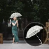 parasol en dentelle vintage pour patients, parapluies de mariage, vêtements à fleurs, festival, mariée, filles