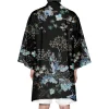 kimono long à imprimé floral rétro pour hommes et femmes, cardigan de samouraï japonais traditionnel, vêtements haori cosplay, mode