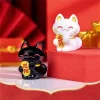 lucky feng shui cat maneki neko fortune figurine, ornements de décoration à collectionner, mini figurine, collection maneki