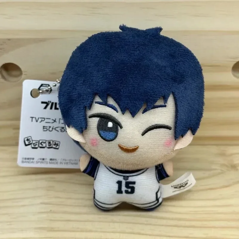 porte clés pendentif en peluche avec serrure bleue, 10cm, yoichi isagi nagi seishiro mikage reo rin itoshi itoshi sae, poupée d'action, jouet, sac cadeau porte clés pendentif en peluche avec serrure bleue, 10cm, yoichi isagi nagi seishiro mikage reo rin itoshi itoshi sae, poupée d'action, jouet, sac cadeau