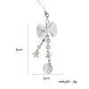 chaîne de téléphone portable avec nœud pour fille, nouveau style ins japonais et coréen, sac perlé fait à la main, porte clés de voiture suspendu, pendentif de sac pour carte d'appareil photo