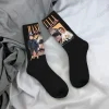 hasbulla magomedov chaussettes unisexes pour hommes, chaussettes provoqué, rétro, esthétique, amusant, printemps, Été, automne, hiver