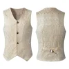 adulte hommes vintage gilet gilet victorien noir steampunk style gothique jacquard hirondelle haut noble costume pour hommes blazer costume