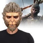 Masque intégral en latex Black Myth Wukong, Sun Wukong Monkey, accessoire de cosplay, mascotte Tim ade, Halloween, fête de carnaval, personnalisé, adulte Masque intégral en latex Black Myth Wukong, Sun Wukong Monkey, accessoire de cosplay, mascotte Tim ade, Halloween, fête de carnaval, personnalisé, adulte