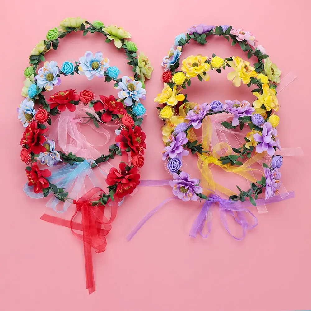 femmes fleurs feuilles bandeaux accessoires de mariage rose fleur couronne bohême guirlande filles couronne florale mariée halo casque femmes fleurs feuilles bandeaux accessoires de mariage rose fleur couronne bohême guirlande filles couronne florale mariée halo casque