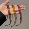 nouveaux lunettes de soleil à la mode, bandeaux en acrylique en forme de cadre pour femmes, bandeau denté, cerceau de cheveux antidérapant, accessoires de cheveux à la mode