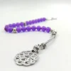 tasbih – bracelet en résine violette, accessoires à la mode turque, perles de prière à la main, cadeau eid misbaha
