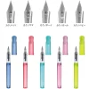 stylo plume pilote japonais à baril transparent, papeterie limitée f/m, pointe de stylo souriant, brosse de pratique, pratique sûre pour les enfants, écriture pour étudiants