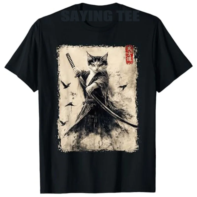 T-shirt graphique chat noir Kokor, T-shirt anime, Art japonais vintage, Style Kawaii mignon et drôle, Tenue graphique à manches courtes, Amoureux des chatons T-shirt graphique chat noir Kokor, T-shirt anime, Art japonais vintage, Style Kawaii mignon et drôle, Tenue graphique à manches courtes, Amoureux des chatons