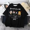 t shirt demon slayer d'anime japonais, t shirt unisexe kawaii kimetsu no yaiba pour femmes, t shirt drôle tanjirou kamado