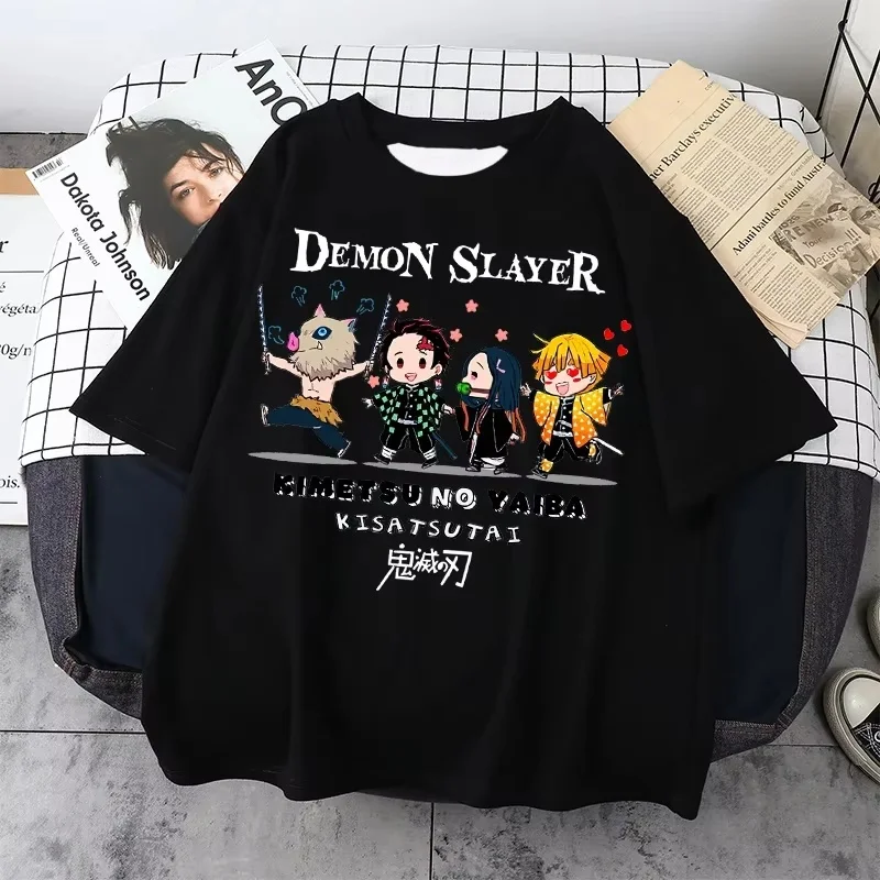 t shirt demon slayer d'anime japonais, t shirt unisexe kawaii kimetsu no yaiba pour femmes, t shirt drôle tanjirou kamado t shirt demon slayer d'anime japonais, t shirt unisexe kawaii kimetsu no yaiba pour femmes, t shirt drôle tanjirou kamado