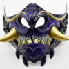 halloween japonais samouraï fantôme diable masque halloween diable guerrier jeu de rôle horreur diable guerrier prajna tueur masque épais