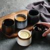 tasse à café en céramique de style japonais, verres à vin, tasses à eau, cadeau, vente en gros, tasses à thé simples en porcelaine de 200ml