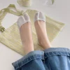 chaussettes d'été à deux doigts pour femmes, fines, antidérapantes, invisibles, coupe basse, bateau, solides, respirantes, en coton, tabi, confortables