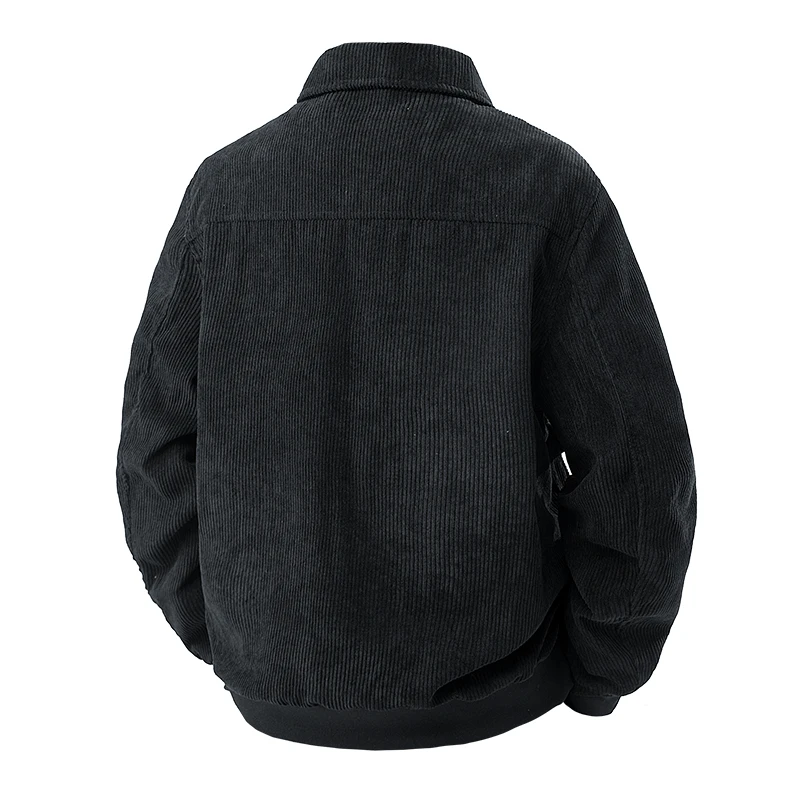 hommes hiver veste décontractée vêtements d'extérieur hommes veste en velours côtelé printemps col rabattu veste multi poches mode coréenne hommes hiver veste décontractée vêtements d'extérieur hommes veste en velours côtelé printemps col rabattu veste multi poches mode coréenne