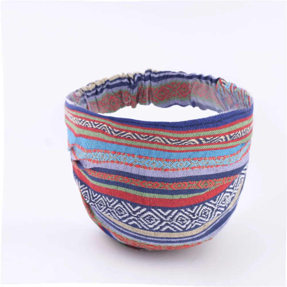 bohême tissu bandeaux élastiques pour femmes filles turban vintage fleur tête enveloppement bandes de cheveux femme chapeaux bohême tissu bandeaux élastiques pour femmes filles turban vintage fleur tête enveloppement bandes de cheveux femme chapeaux