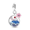 Breloques japonais en argent Sterling 925, fleurs de cerisier, adaptées aux bracelets originaux 925, cadeau pour femmes, bijoux, pendentif à la mode, bricolage Breloques japonais en argent Sterling 925, fleurs de cerisier, adaptées aux bracelets originaux 925, cadeau pour femmes, bijoux, pendentif à la mode, bricolage