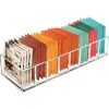 Organisateur de sachets de thé, support de sachets de thé en acrylique transparent, rangement de sachets de thé pour tiroir, garde-manger, cuisine, armoire, comptoir, paquet de 1