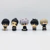jujutsu kaimmense anime figure, look up q version, satoru gojo, geto, sunafta u, fushigflats, toji, opatrick otsu yuta figurine, 10cm