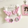 1 paire de petites ailes d'ange, broche de style japonais, décor de vêtements doux y2k, peluche aile d'ange, broche moelleuse, décoration de sac