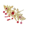 Accessoires pour cheveux en alliage, gemme papillon, accessoires Photo, épingle à cheveux Hanfu, couronne de cheveux de Style ancien, outil de conception de coiffure, bâton de cheveux de mariée