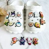 breloques pour chaussures en pvc, dessin animé japonais, sabot, sandales, chaussures de jardin, accessoires de décoration, cadeau pour garçons et filles, 16/50/100 pièces
