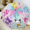 Nouveau Sanrio parapluie Kawaii Kuromi dessin animé pare-soleil automatique parapluie de soleil protection solaire Anti-Ultraviolet parapluie pliant Nouveau Sanrio parapluie Kawaii Kuromi dessin animé pare-soleil automatique parapluie de soleil protection solaire Anti-Ultraviolet parapluie pliant