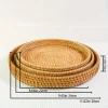 jxbasket mir de fruits japonais tissé à la main, panier rond pour petits pains cuits à la vapeur, rangement en escalier domestique, salon