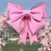 grand nœud rose rouge pour ou mariage, décoration de fête prénuptiale, anniversaire, noël, porte, décoration de maison, nœud papillon
