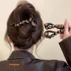 Épingles à cheveux vintage en forme de s pour femmes, boule en peluche, rose séchée, queue de cheval torsadée, barrettes à clip requin, accessoires pour cheveux
