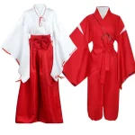 Anime filles garçons Cosplay Inuyasha Kikyo Kimono Costumes ensembles Halloween carnaval habiller tenues fête Disfraz uniforme