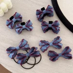 Ensemble de pinces à cheveux pour filles et femmes, épingle, accessoires coréens, nœud féerique, ruban de crabes, bonbons kpop, Kawaii, mignon, mode leader populaire, 2025