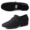 Chaussures de danse latine pour hommes, Salsa Jazz, salle de bal, Tango moderne, maille noire, semelle souple, entraînement de Tennis, 39-46 Chaussures de danse latine pour hommes, Salsa Jazz, salle de bal, Tango moderne, maille noire, semelle souple, entraînement de Tennis, 39-46
