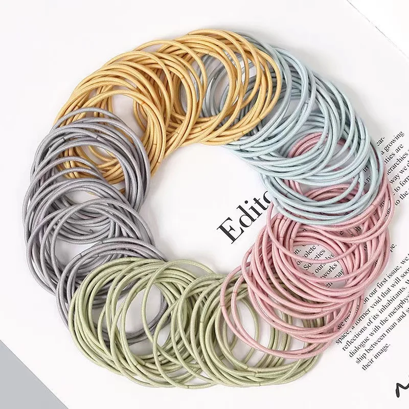 100 pièces/ensemble femmes 3.5cm bandes de cheveux élastiques en nylon de base queue de cheval cheveux scrunchie bandes de caoutchouc bandeau cheveux accessoires chapeaux 100 pièces/ensemble femmes 3.5cm bandes de cheveux élastiques en nylon de base queue de cheval cheveux scrunchie bandes de caoutchouc bandeau cheveux accessoires chapeaux