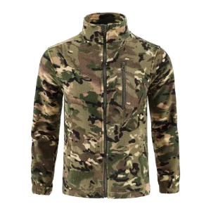 Veste polaire de Camouflage d&rsquo;extérieur, Cardigan polaire Double face, veste tactique, combinaison d&rsquo;alpinisme chaude