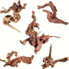 Décor d&rsquo;aquarium en bois flotté naturel 10-15CM-ornement d&rsquo;aquarium en bois de qualité supérieure, paysage en bois authentique pour les environnements aquatiques