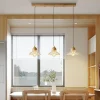 lampe led suspendue en verre au design nordique moderne, luminaire décoratif d'intérieur, idéal pour une chambre à coucher, une salle à manger ou un salon