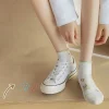 chaussettes en coton de style coréen kawaii, chaussettes à tube bas, chaussettes respirantes absorbant la transpiration, chaussettes courtes décontractées de style harajuku, printemps et été